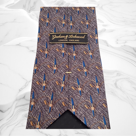 Graham & Lockwood London Quality Formal Men’s Necktie 60” x 4” - Picture 4 of 4
